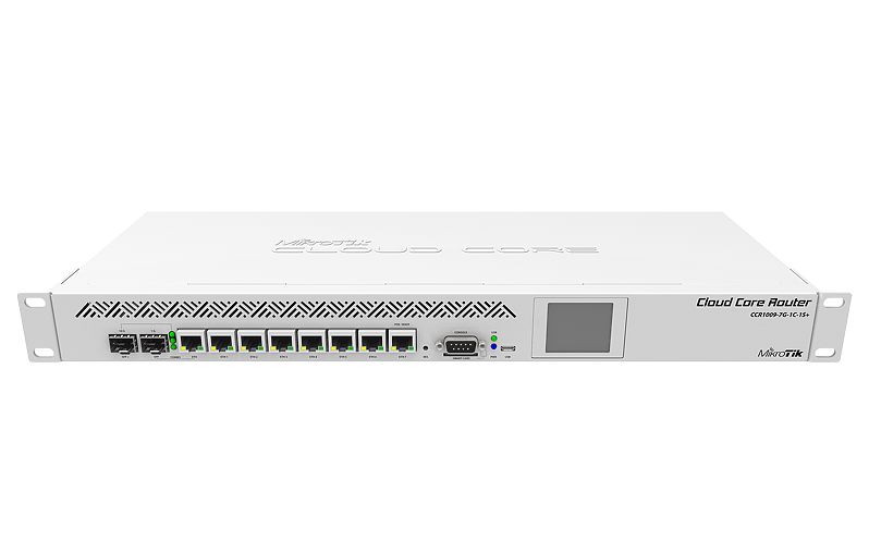 Roteador Mikrotik CCR1009-7G-1C-1S+ Imagem de Roteador Mikrotik CCR1009-7G-1C-1S+
