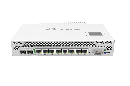 Roteador Mikrotik CCR1009-7G-1C-1S+PC Imagem de Roteador Mikrotik CCR1009-7G-1C-1S+PC