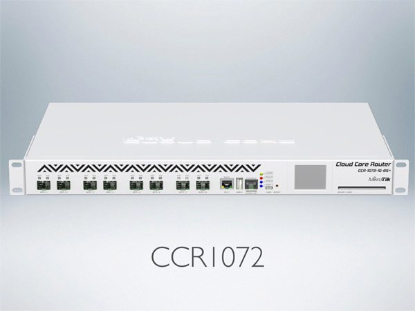 Roteador Mikrotik CCR1072-1G-8S+ Imagem de Roteador Mikrotik CCR1072-1G-8S+