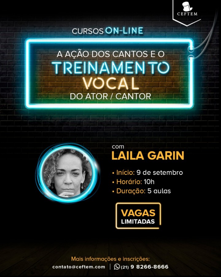 Imagem para curso de A Ação dos Cantos e o Treinamento Vocal do Ator/Cantor