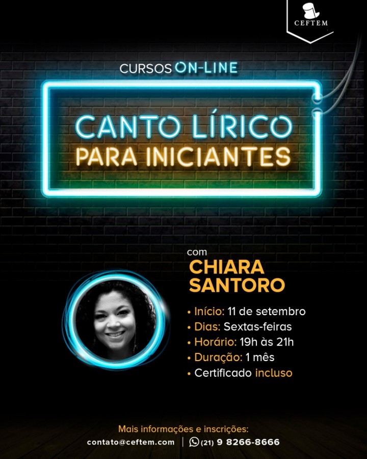 Imagem para curso de Canto Lírico Para Iniciantes