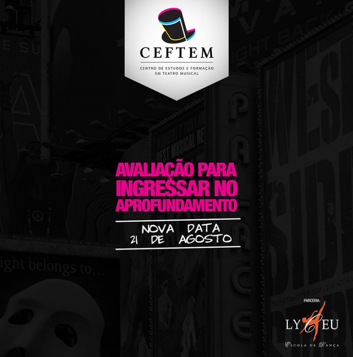 Imagem para 1601663935_257.jpg Imagem para INSCRIÇÕES ABERTAS PARA A AVALIAÇÃO SELETIVA DO CURSO DE APROFUNDAMENTO EM TEATRO MUSICAL