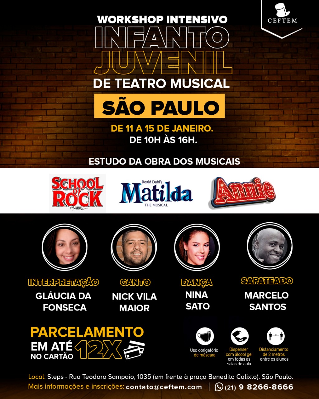 Imagem para curso de Workshop Intensivo de Teatro Musical - Infanto Juvenil