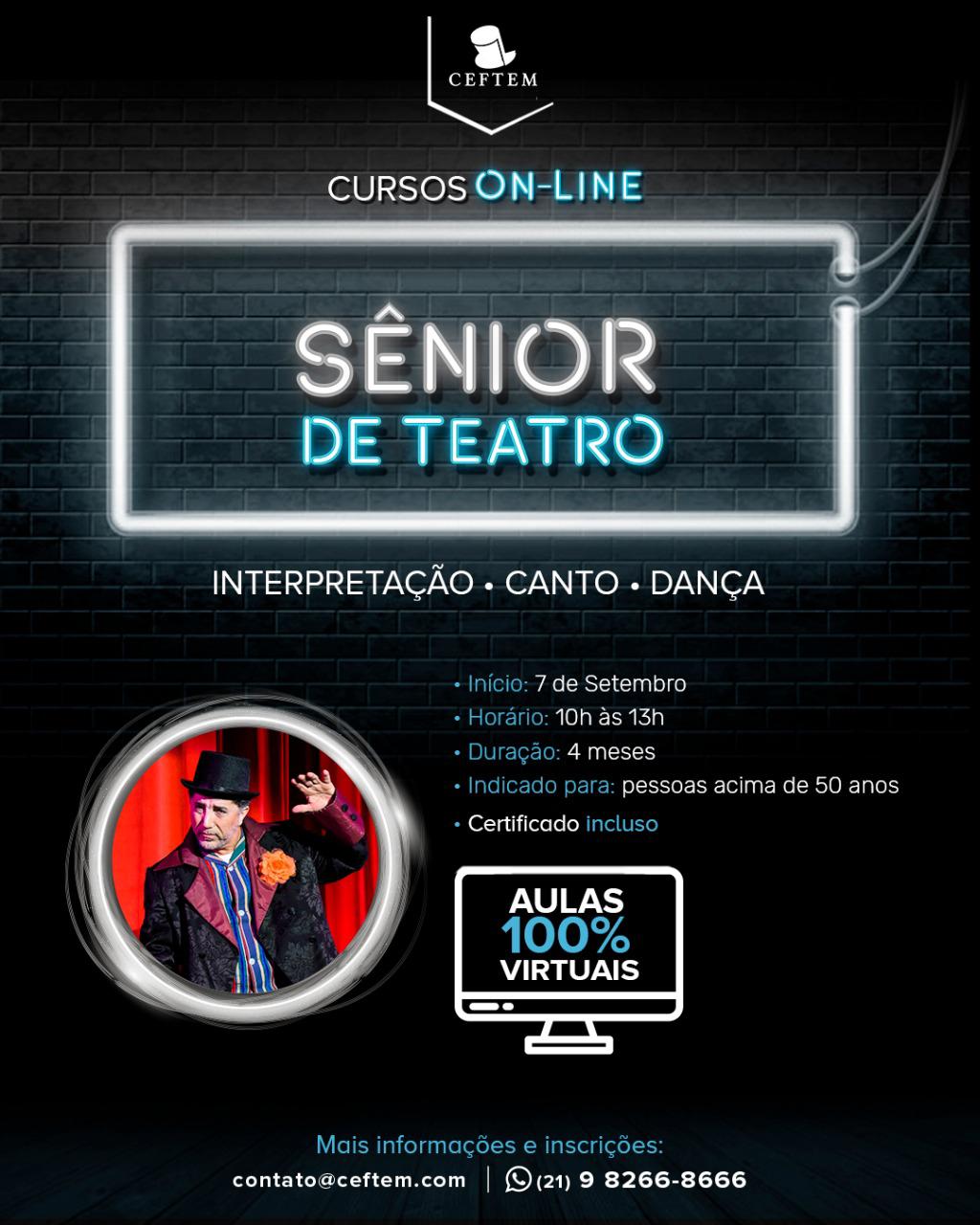 Imagem para curso de Curso Sênior de Teatro Online