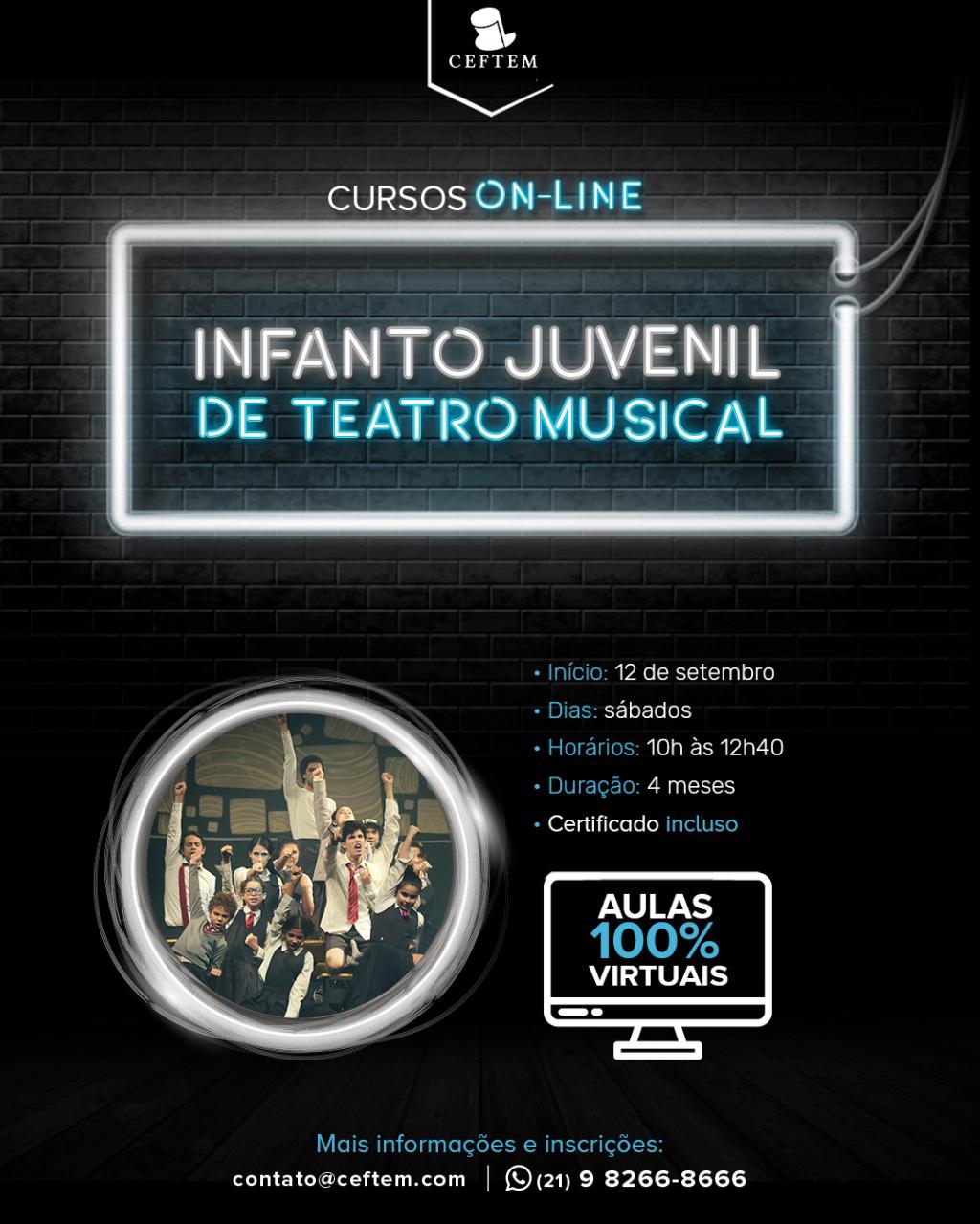 Imagem para curso de Infanto-Juvenil de Teatro Musical Online