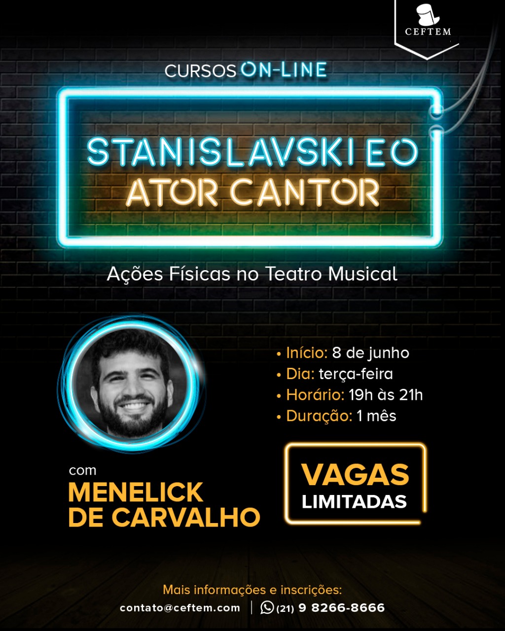 Imagem para curso de Stanislavski e o Ator-Cantor: Ações Físicas no Teatro Musical