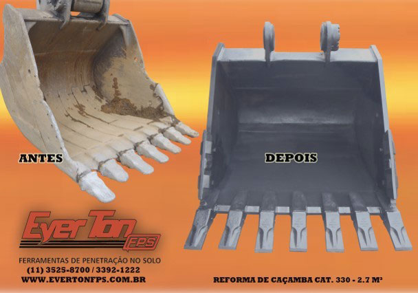 REFORMA DE CAÇAMBA PARA ESCAVADEIRA Imagem de REFORMA DE CAÇAMBA PARA ESCAVADEIRA