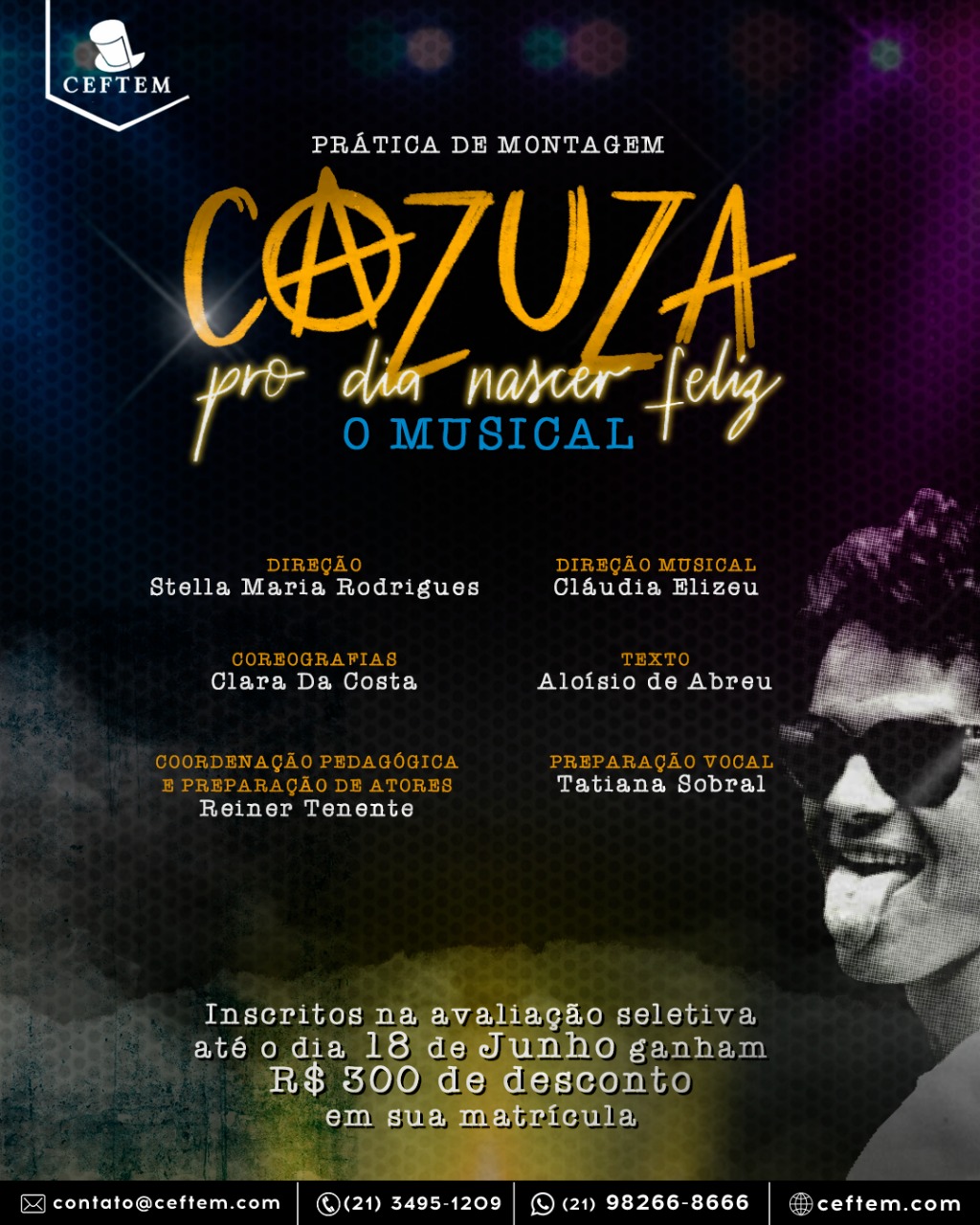 Imagem para curso de Cazuza - Pro Dia Nascer Feliz - O Musical