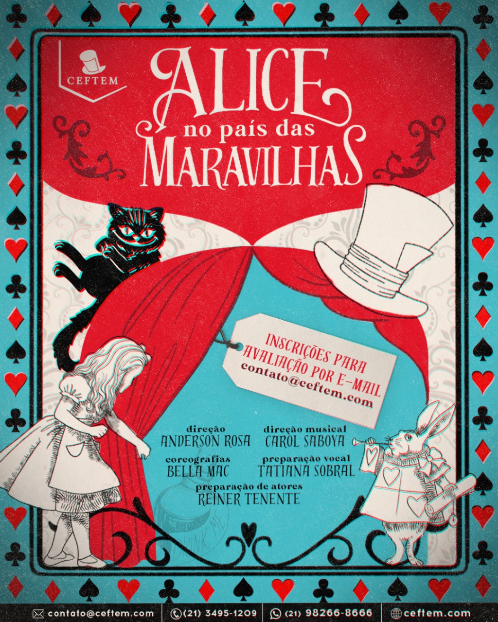 Imagem para 1641935651_732.jpeg Imagem para Alice no País das Maravilhas - O Musical - Inscreva-se Para a Avaliação Seletiva